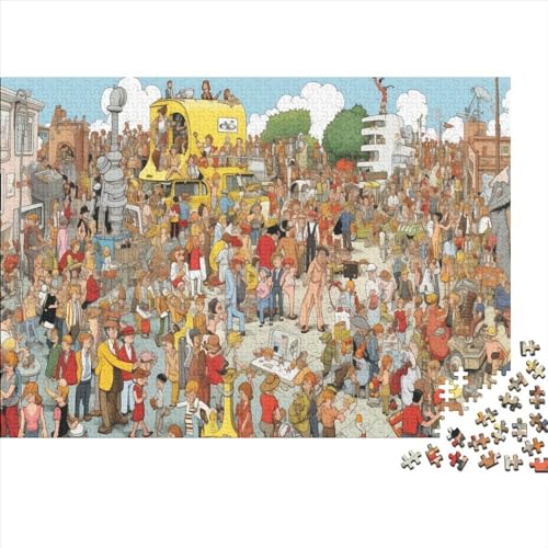 Carnival Party Puzzles Für Erwachsene 500 Teile Puzzles Für Erwachsene Puzzles 500 Teile Für Erwachsene Anspruchsvolles Spiel Ungelöstes Puzzle 500pcs (52x38cm) von ONDIAN