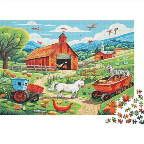 Hay Day Theme Puzzles Für Erwachsene 500 Puzzles Für Erwachsene 500 Teile Puzzle 500 Teile Ungelöstes Puzzle 500pcs (52x38cm) von ONDIAN