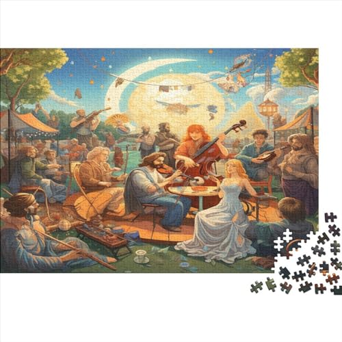 Puzzle für Erwachsene, 500 Teile, Outdoor-Musikfestival, Puzzles für Erwachsene, Geschenke, 500 Teile (52 x 38 cm) von ONDIAN