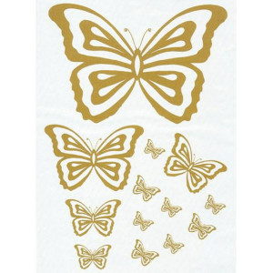 ONION Aufbügelbarer Schmetterling Gold A4 - 1 Blatt von ONION