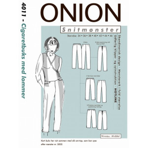 ONION Schnittmuster 4011 Zigarettenhose mit Taschen Größe 34-46 von ONION