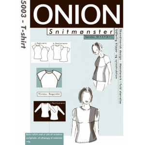 ONION Schnittmuster 5003 T-Shirt mit Aufgesetztem- & Raglanärmel Gr. X von ONION