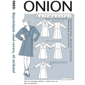 ONION Schnittmuster Plus 9002 Hemdkleid mit Revers Größe. XL-5XL von ONION