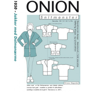 ONION Nähmuster 1050 Mantel mit Dolman-Ärmeln Größe XS-XL von ONION