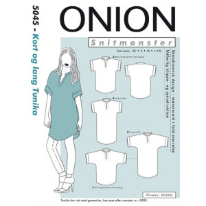 ONION Nähmuster 5045 Kurze & lange Tunika Größe XS-XL von ONION