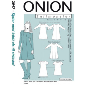 ONION Schnittmuster 2047 Kleider mit Bootshals Gr. XS-XL von ONION