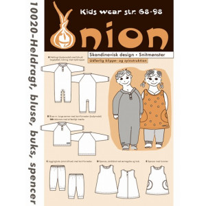 ONION Schnittmuster Kids 10020 Overall, Bluse & Hose Gr. 68-98/6-18 Mo von ONION
