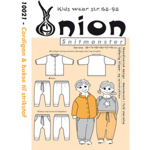 ONION Schnittmuster Kids 10021 Cardigan und Hose Gr. 68-98/6-18 Monate von ONION