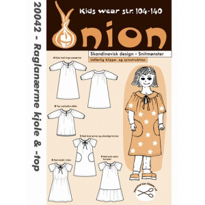 ONION Schnittmuster Kids 20042 Raglankleid und Top Gr. 104-140/3-10 Ja von ONION