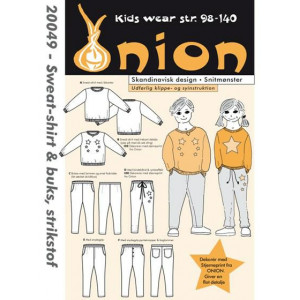 ONION Schnittmuster Kids 20049 Sweatshirt & Hose Gr. 98-140/2-10 Jahre von ONION
