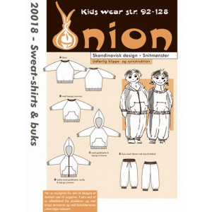 ONION Schnittmuster Kids 20018 Sweatshirts & Hose Gr. 92-128/2-8 Jahre von ONION