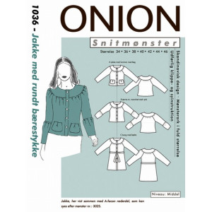 ONION Schnittmuster 1036 Jacke mit Rundpasse Größe 34-46 von ONION