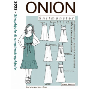 ONION Schnittmuster 2033 Trägerkleid & Empirekleid Gr. XS-XL von ONION