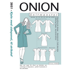 ONION Schnittmuster 2051 Kleid mit Seitenteil Größe 34-48 von ONION