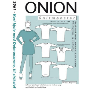 ONION Schnittmuster 2061 Kurzes Kleid mit Dolman-Ärmel Größe. XS-XL von ONION