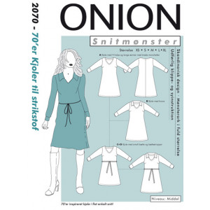 ONION Schnittmuster 2070 70's Kleider Größe. XS-XL von ONION