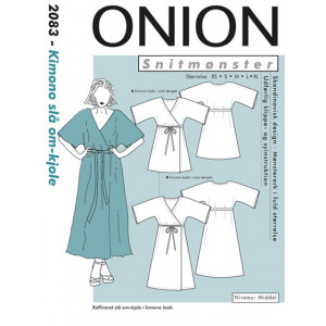 ONION Schnittmuster 2083 Kimono Wickelkleid Größe. XS-XL von ONION