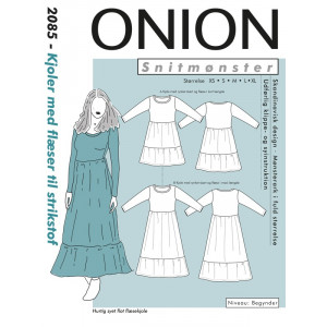 ONION Schnittmuster 2085 Kleid mit Rüschen Größen XS-XL von ONION