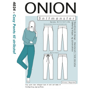 ONION Schnittmuster 4034 Gemütliche Hose für Strickwaren von ONION