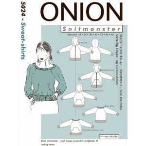 ONION Schnittmuster 5024 Sweatshirt Größe 34-46 von ONION