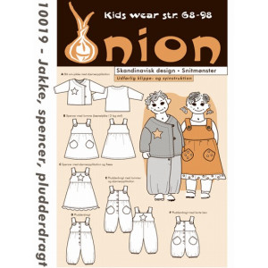 ONION Schnittmuster Kids 10019 Jacke, Trägerkleid und Pumphose Gr. 68- von ONION