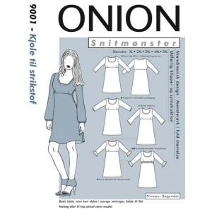 ONION Schnittmuster Plus 9001 Kleid Größe. XL-5XL von ONION