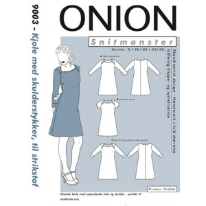 ONION Schnittmuster Plus 9003 Kleid mit Schulterstück Größe. XL-5XL von ONION