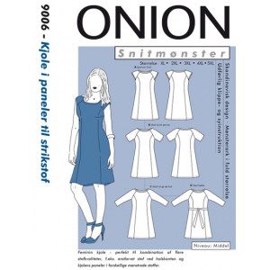 ONION Schnittmuster Plus 9006 Panel Kleid Größe XL-5XL von ONION