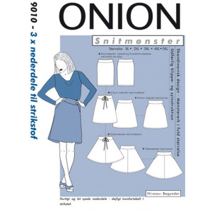 ONION Schnittmuster Plus 9010 3 x Röcke Größe XL-5XL XL-5XL von ONION