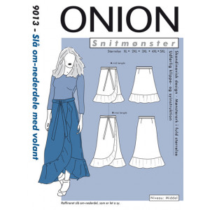 ONION Schnittmuster Plus 9013 Wickelröcke mit Volant Größe: XL-5XL XL- von ONION