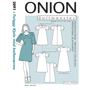 ONION Schnittmuster Twiggy Kleid mit Ballonärmeln von ONION