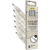 ONLINE 07919 Bleistifte Save My World HB 6 St. / Kartonetui von ONLINE