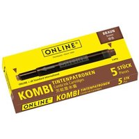 ONLINE 17057/12 Kombipatrone Braun, 5 Stück von ONLINE