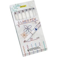 ONLINE 18617 2 Lines Pen 6er Set im Kartonetui von ONLINE