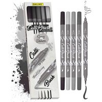 ONLINE 19105 Calli.Brush Pens 5er Set Grey Edition im Kartonetui von ONLINE