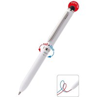 ONLINE 31020/3D Kugelschreiber 3-in-1 Multi Touch Pen White, Schreibfarbe: blau/rot von ONLINE