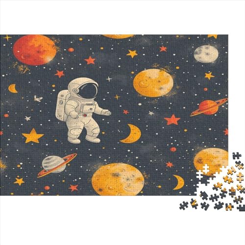 Astronaut Puzzlespiel 1000 Teile Puzzle Für Erwachsene Und Kinder Ab 14 Jahren, Erwachsenen Puzzlespiel Puzzel 1000pcs (75x50cm) von OPANZYYDE