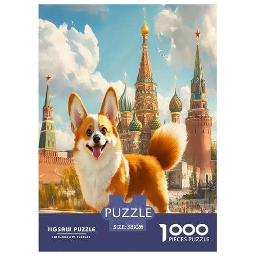 Corgi Puzzle 1000-teilige Schwer Puzzle Spielzeug Pädagogisches Spiel Impossible Herausforderung Spielzeug Für Erwachsene Kinder 38x26cm/1000pcs Corgi Puzzle 1000-teilige Schwer Puzzle Spielzeug Pädagogisches Spiel Impossible Herausforderung Spielzeug Für Erwachsene Kinder 38x26cm/1000pcs von OPANZYYDE
