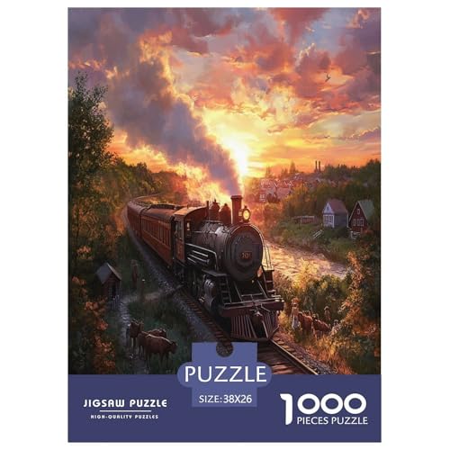 Dampfzug Puzzle 1000 Teile Schwer Puzzle Spielzeug Pädagogisches Spiel Impossible Herausforderungsspielzeug Für Erwachsene Und Kinder in Bewährter 38x26cm/1000pcs Dampfzug Puzzle 1000 Teile Schwer Puzzle Spielzeug Pädagogisches Spiel Impossible Herausforderungsspielzeug Für Erwachsene Und Kinder in Bewährter 38x26cm/1000pcs von OPANZYYDE