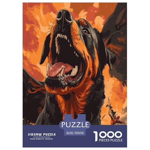 Doberman Puzzle 1000 Teile Schwer Puzzle Spielzeug Pädagogisches Spiel Impossible Herausforderungsspielzeug Für Erwachsene Und Kinder in Bewährter 70x50cm/1000pcs Doberman Puzzle 1000 Teile Schwer Puzzle Spielzeug Pädagogisches Spiel Impossible Herausforderungsspielzeug Für Erwachsene Und Kinder in Bewährter 70x50cm/1000pcs von OPANZYYDE