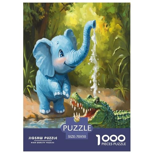Elefanten Puzzle 1000 Teile Schwer Puzzle Spielzeug Lernspiel Impossible Herausforderung Spielzeug Für Erwachsene Kinder 70x50cm/1000pcs Elefanten Puzzle 1000 Teile Schwer Puzzle Spielzeug Lernspiel Impossible Herausforderung Spielzeug Für Erwachsene Kinder 70x50cm/1000pcs von OPANZYYDE
