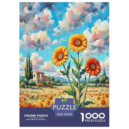 Gerbera Puzzles 1000 Teile Schwer Puzzle Spielzeug Lernspiel Impossible Herausforderungsspielzeug Für Erwachsene Kinder 70x50cm/1000pcs Gerbera Puzzles 1000 Teile Schwer Puzzle Spielzeug Lernspiel Impossible Herausforderungsspielzeug Für Erwachsene Kinder 70x50cm/1000pcs von OPANZYYDE