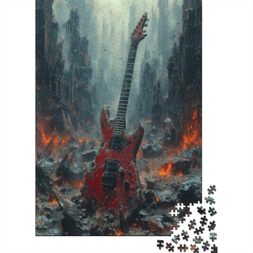 Gitarre Puzzle 1000 Teile Puzzle Für Erwachsene Und Kinder Ab 14 Jahren Puzzel 1000pcs (75x50cm) von OPANZYYDE