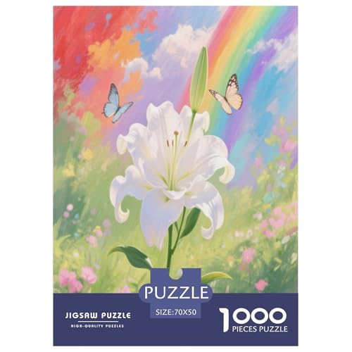 Lilie Puzzle 1000 Teile Schwer Puzzle Spielzeug Pädagogisches Spiel Impossible Herausforderungsspielzeug Für Erwachsene Und Kinder in Bewährter 70x50cm/1000pcs Lilie Puzzle 1000 Teile Schwer Puzzle Spielzeug Pädagogisches Spiel Impossible Herausforderungsspielzeug Für Erwachsene Und Kinder in Bewährter 70x50cm/1000pcs von OPANZYYDE