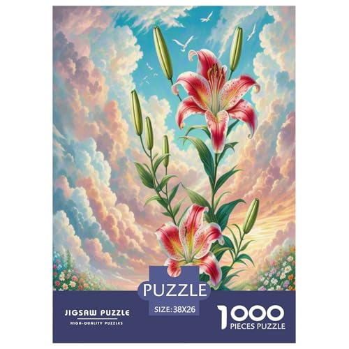 Lilie Puzzles 1000 Teile Schwer Puzzle Spielzeug Lernspiel Impossible Herausforderungsspielzeug Für Erwachsene Und Kinder in Bewährter 38x26cm/1000pcs Lilie Puzzles 1000 Teile Schwer Puzzle Spielzeug Lernspiel Impossible Herausforderungsspielzeug Für Erwachsene Und Kinder in Bewährter 38x26cm/1000pcs von OPANZYYDE