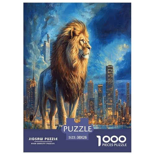Löwen Puzzle 1000 Teile Schwer Puzzle Spielzeug Lernspiel Impossible Herausforderungsspielzeug Für Erwachsene Und Kinder Ab 12 Jahren 38x26cm/1000pcs Löwen Puzzle 1000 Teile Schwer Puzzle Spielzeug Lernspiel Impossible Herausforderungsspielzeug Für Erwachsene Und Kinder Ab 12 Jahren 38x26cm/1000pcs von OPANZYYDE