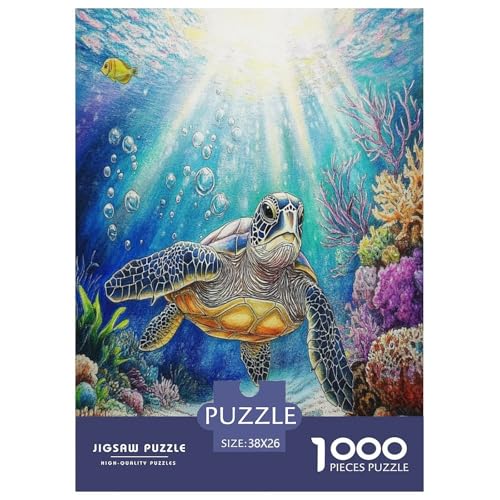 Meeresschildkröte Puzzle 1000-teilige Schwer Puzzle Spielzeug Pädagogisches Spiel Impossible Herausforderungsspielzeug Für Erwachsene Und Kinder in Bewährter 38x26cm/1000pcs Meeresschildkröte Puzzle 1000-teilige Schwer Puzzle Spielzeug Pädagogisches Spiel Impossible Herausforderungsspielzeug Für Erwachsene Und Kinder in Bewährter 38x26cm/1000pcs von OPANZYYDE