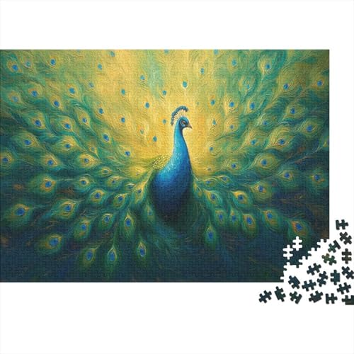 Pfau Puzzlespiel 1000 Teile Jigsaw Puzzle 1000 Puzzle FüR Erwachsene Kinder Senioren Erwachsenen Puzzlespiel Puzzel 1000pcs (75x50cm) von OPANZYYDE