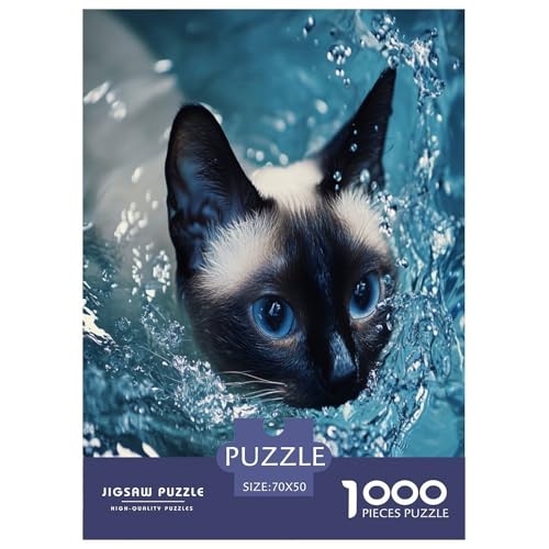 Siamese Kätzchen Puzzle 1000 Teile Schwer Puzzle Spielzeug Pädagogisches Spiel Impossible Herausforderung Spielzeug Für Erwachsene Kinder 70x50cm/1000pcs Siamese Kätzchen Puzzle 1000 Teile Schwer Puzzle Spielzeug Pädagogisches Spiel Impossible Herausforderung Spielzeug Für Erwachsene Kinder 70x50cm/1000pcs von OPANZYYDE
