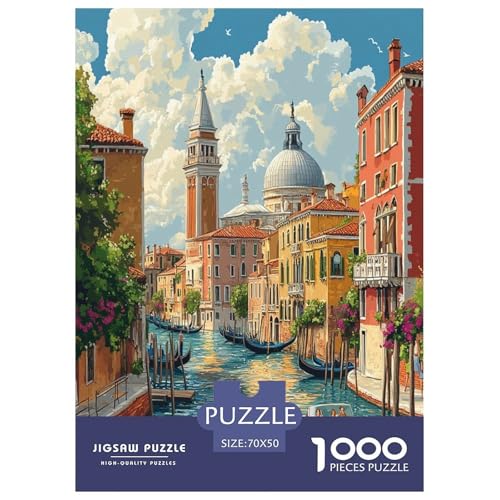 Venedig Wasserstadt Puzzle 1000 Teile Schwer Puzzle Spielzeug Lernspiel Impossible Herausforderungsspielzeug Für Erwachsene Und Kinder Ab 14 Jahren 70x50cm/1000pcs Venedig Wasserstadt Puzzle 1000 Teile Schwer Puzzle Spielzeug Lernspiel Impossible Herausforderungsspielzeug Für Erwachsene Und Kinder Ab 14 Jahren 70x50cm/1000pcs von OPANZYYDE
